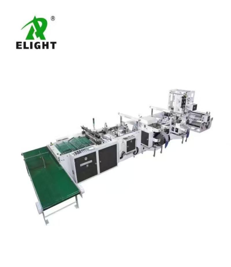 Full Automatic Patch Bag Loop Handle Bag Making Machine
