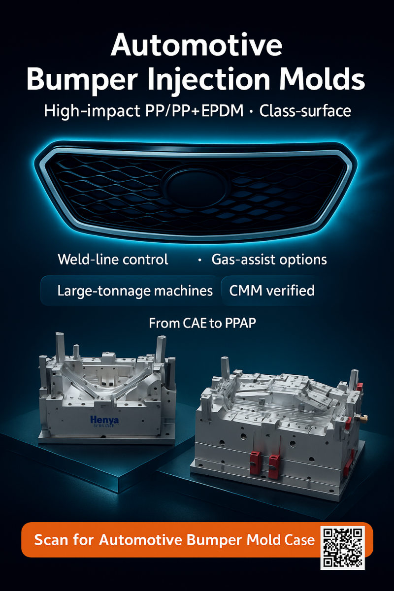 Automotive Grille Injection Mold