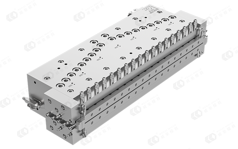 Extrusion mould for PVC foamed board