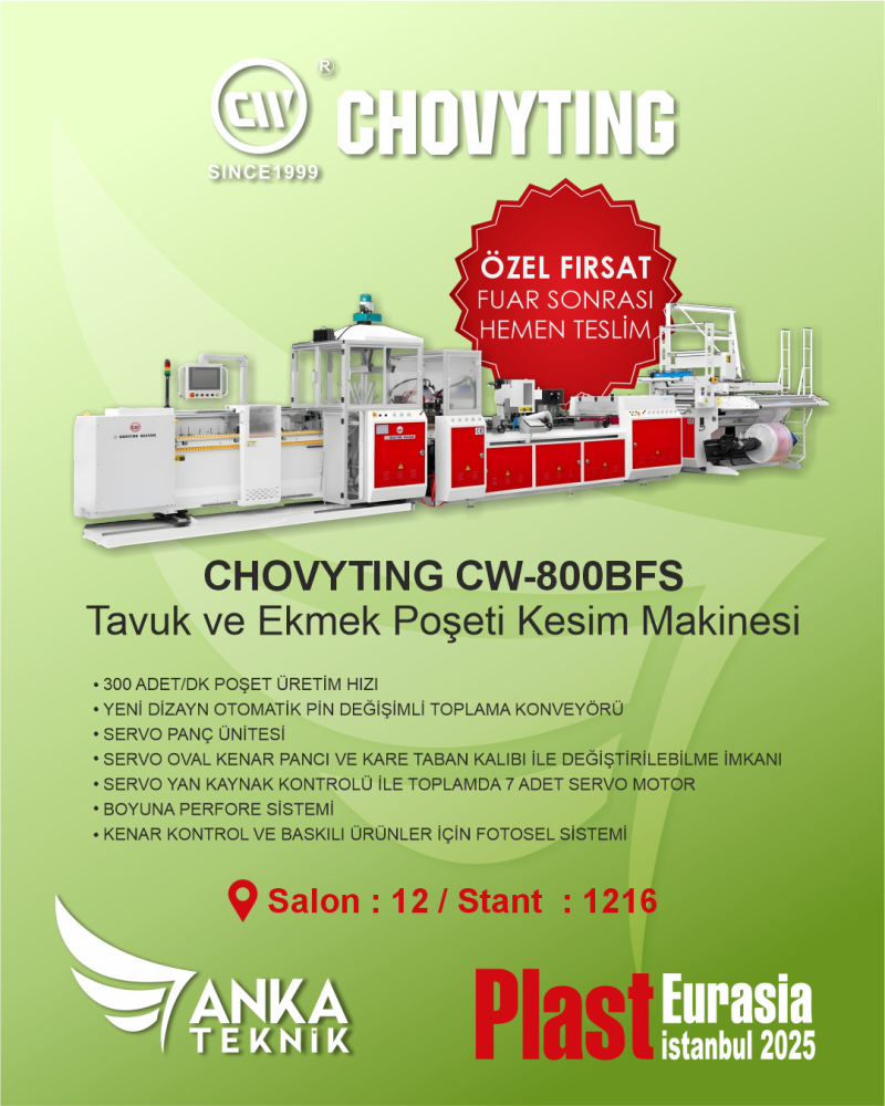 Tavuk ve Ekmek Poşeti Kesim Makinesi