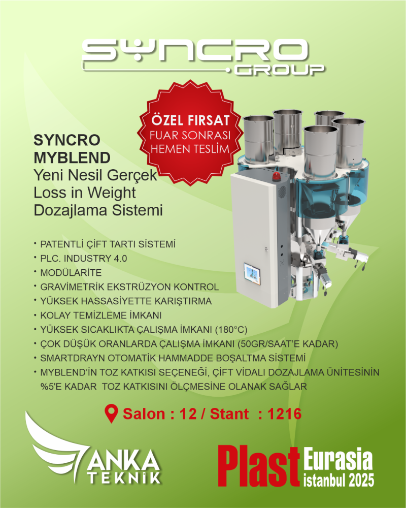 MYBLEND Yeni Nesil Gerçek  Loss in Weight Dozajlama Sistemi
