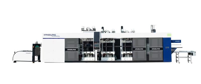 Tam Otomatik Pozitif ve Negatif Basınçlı (3 İstasyonlu) Termoform Makinesi