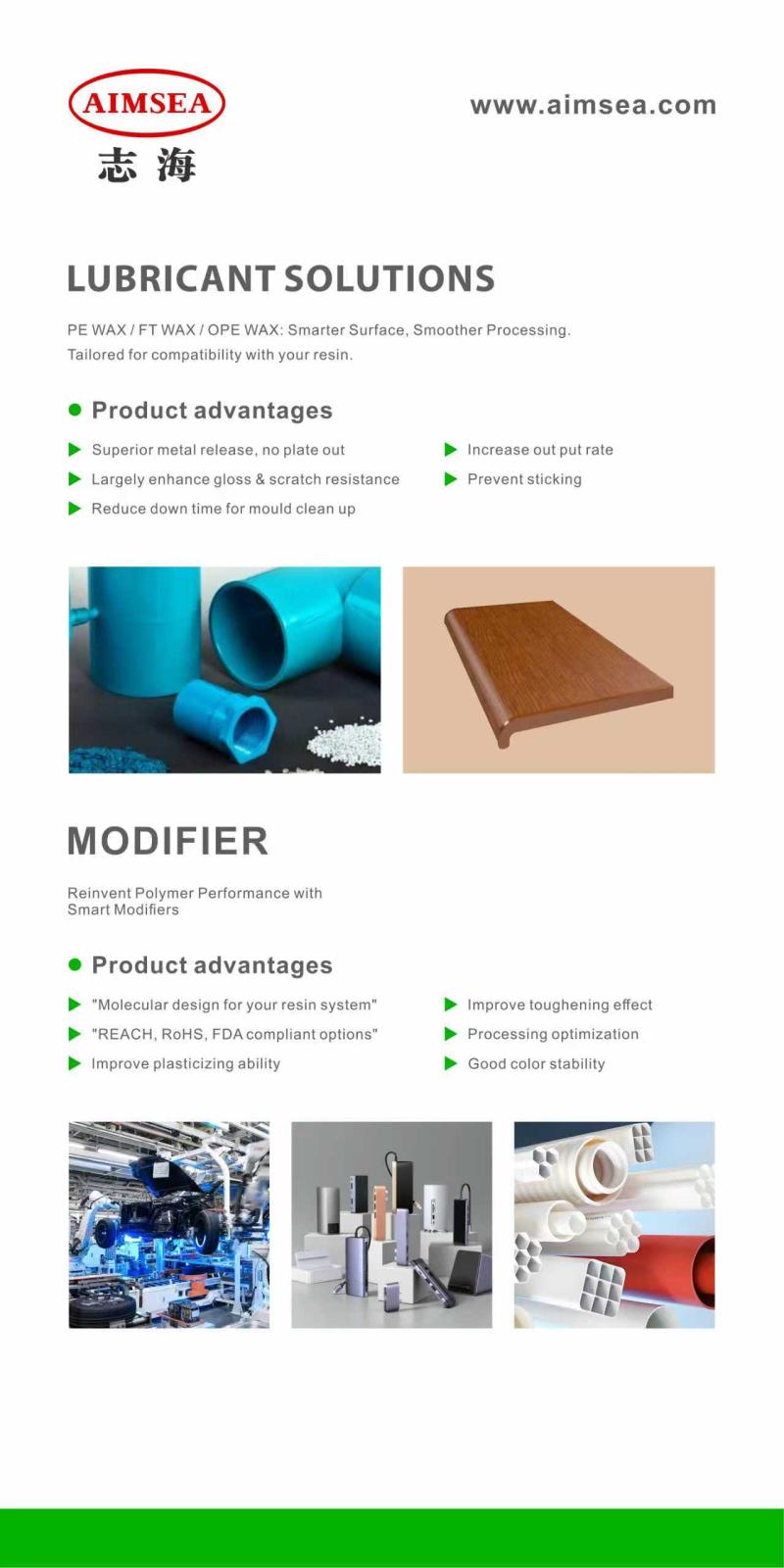 Ca/Zn-Stabilizers,Waxes,Processing auxiliaries,Stearates,Black pigments