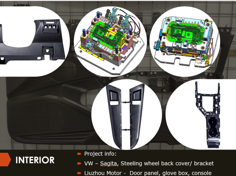 Automotive interior molds
