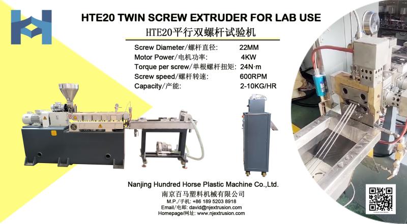 Laboratuvar kullanımı için çift vidalı ekstruder