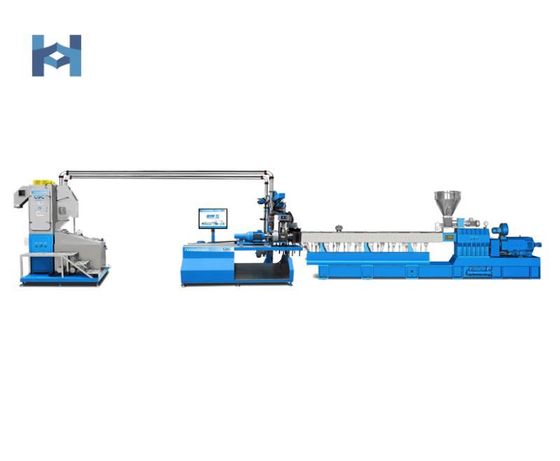Underwater pelletizing line