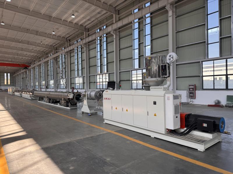 Katı Duvarlı HDPE Borular için Yüksek Hızlı Ekstrüzyon Üretim Hattı