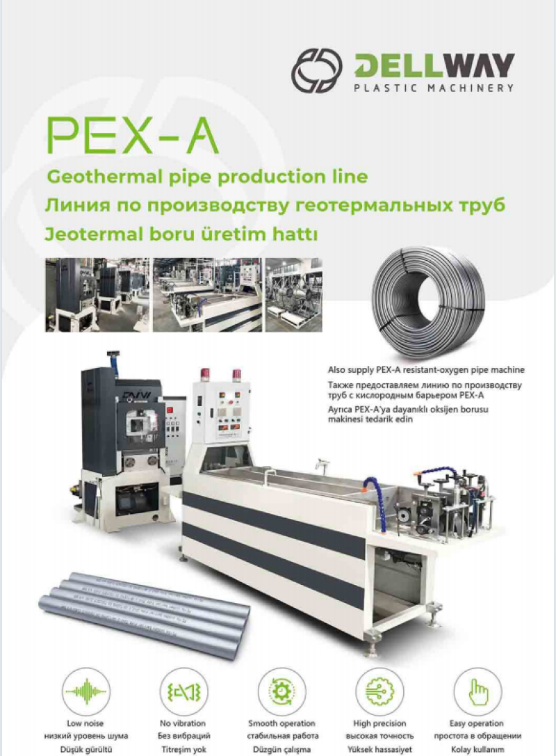 PEX-A Jeotermal boru üretim hattı