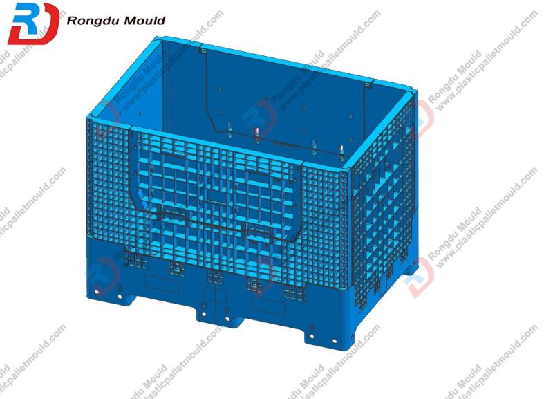 Plastic Foldable Pallet Box Injection Mould