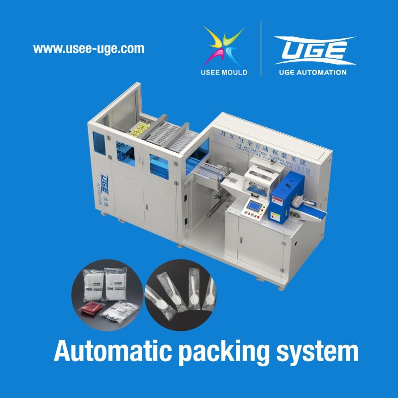 Tam otomatik paketleme makinesine sahip çatal bıçak kalıbı