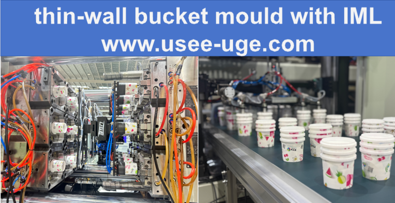 IML makineli ince duvarlı kova kalıbı