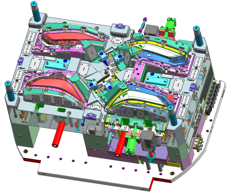 2 Renkli far kalıbı