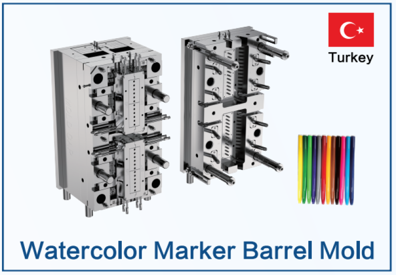 Watercolor Marker Barrel Mold