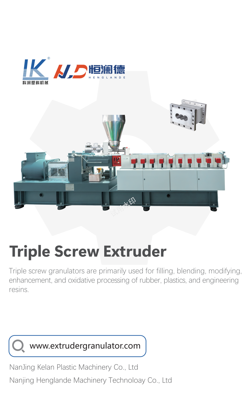 Eş Yönlü Üç Vidalı Ekstruder