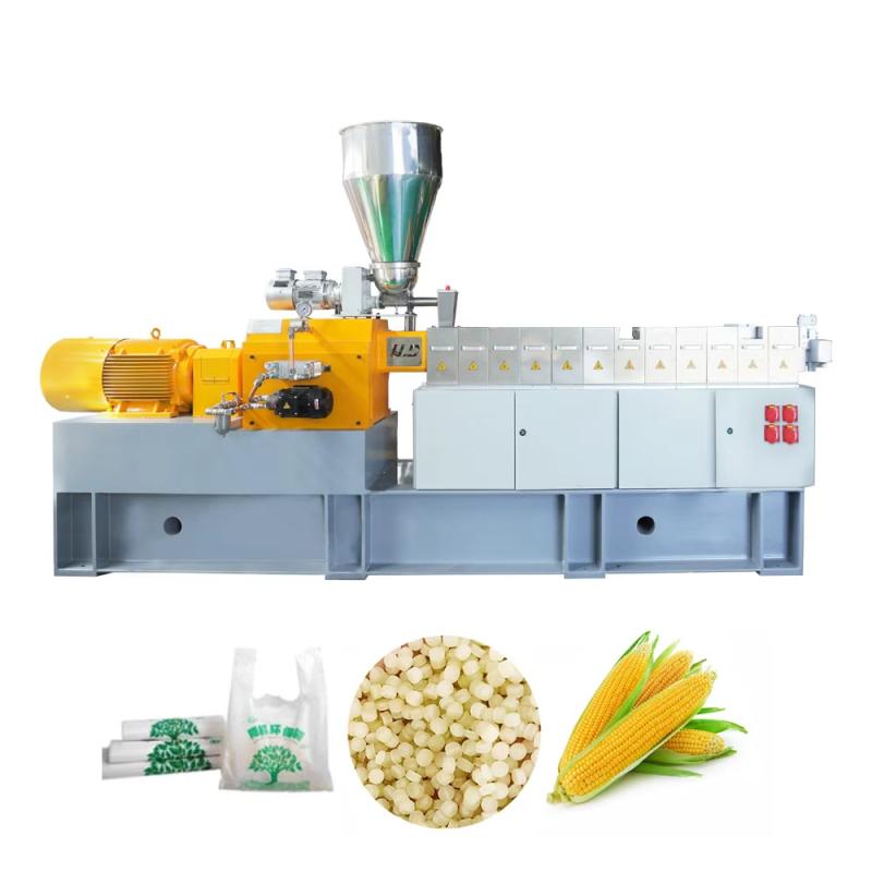 Biyobozunur Masterbatch Çift Vidalı Ekstruder