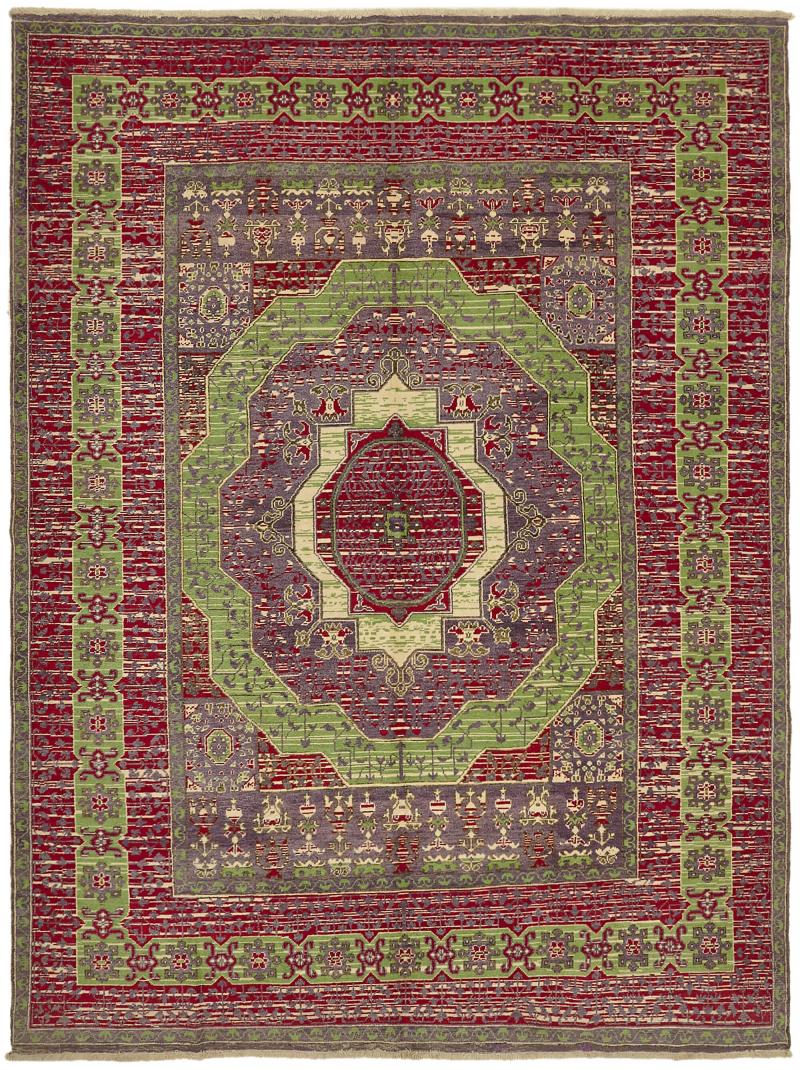Hand-Knotted Wool Rug - 2