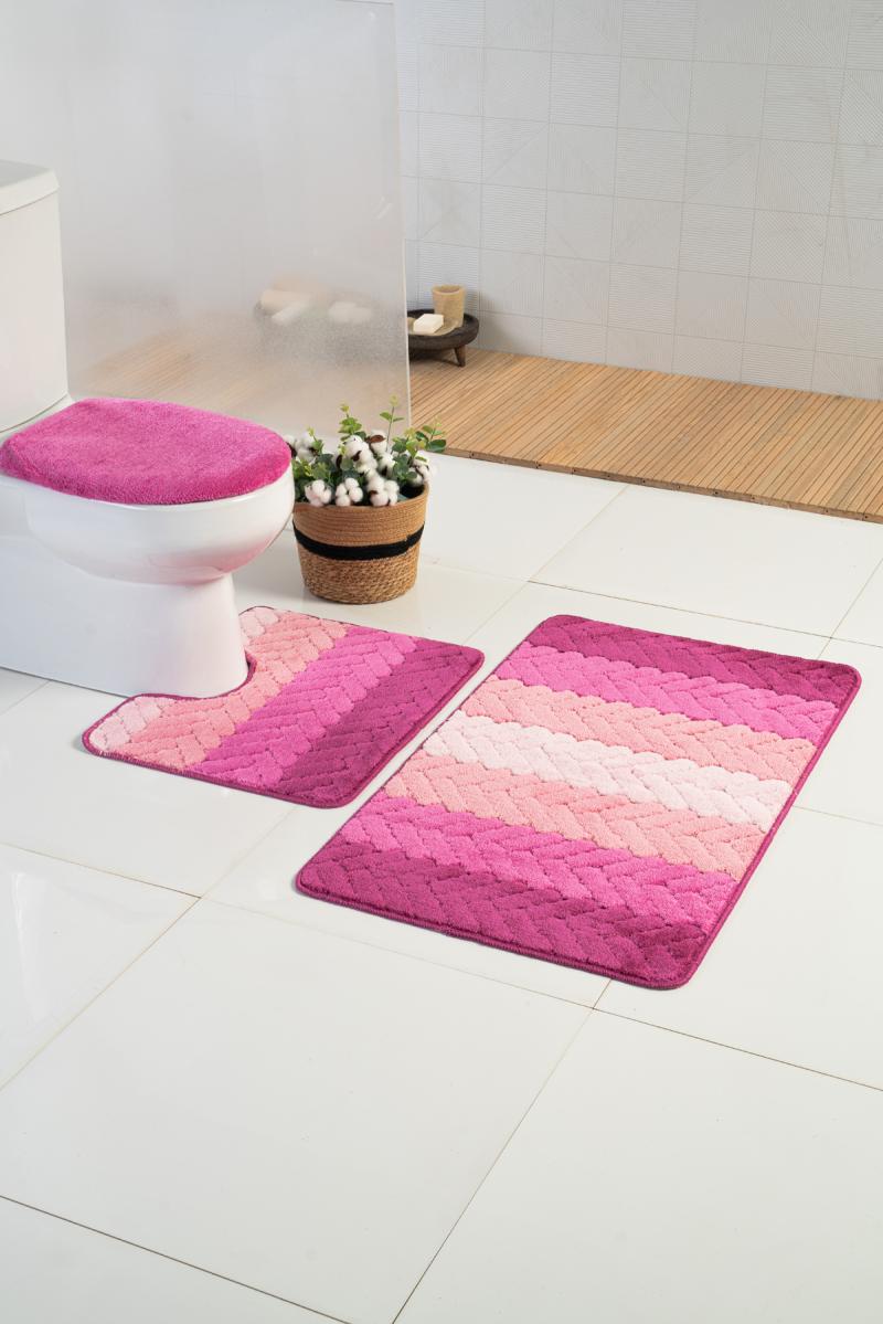 %100 POLYPROPLEN BATH MAT SET