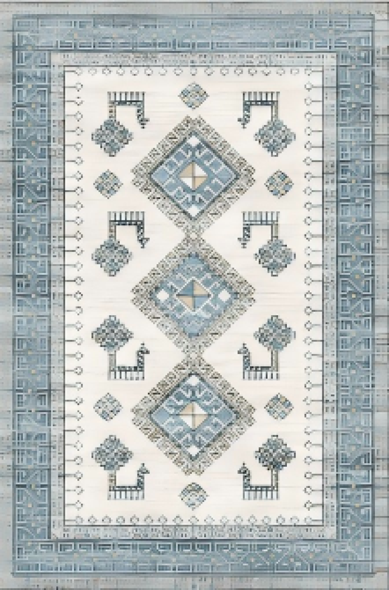 350g Chenille 1# TPR Washable Printed Rug