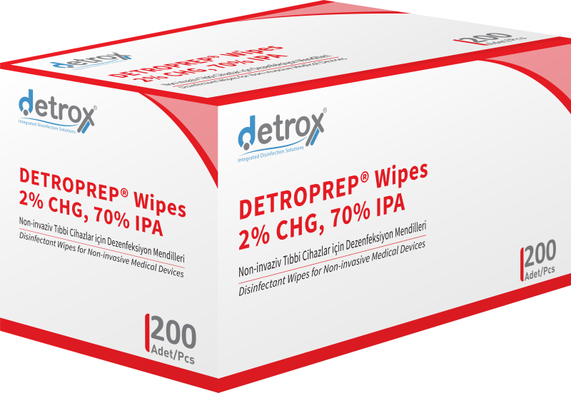 Detroprep Wipes 2% CHG, 70% IPA