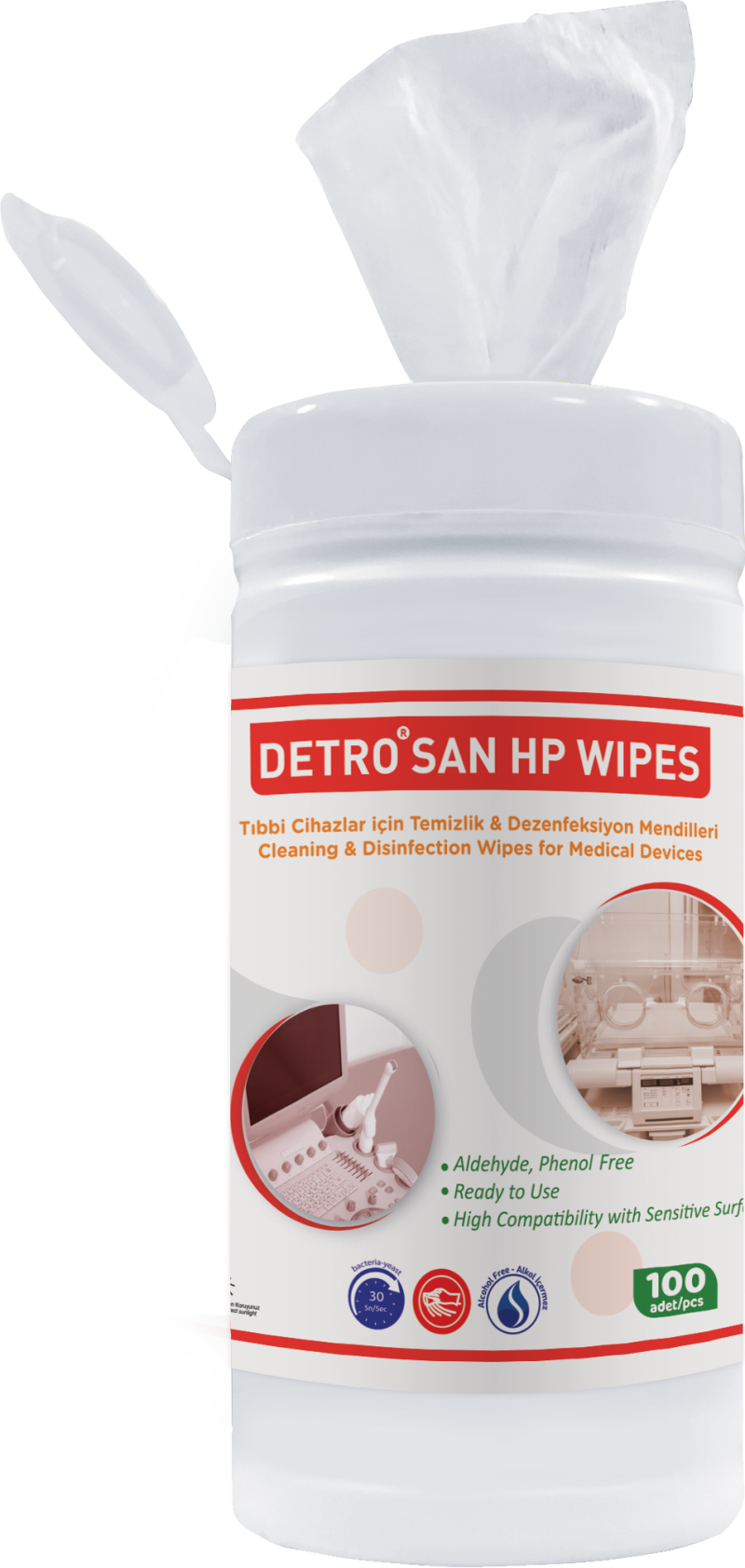Detro San HP Wipes