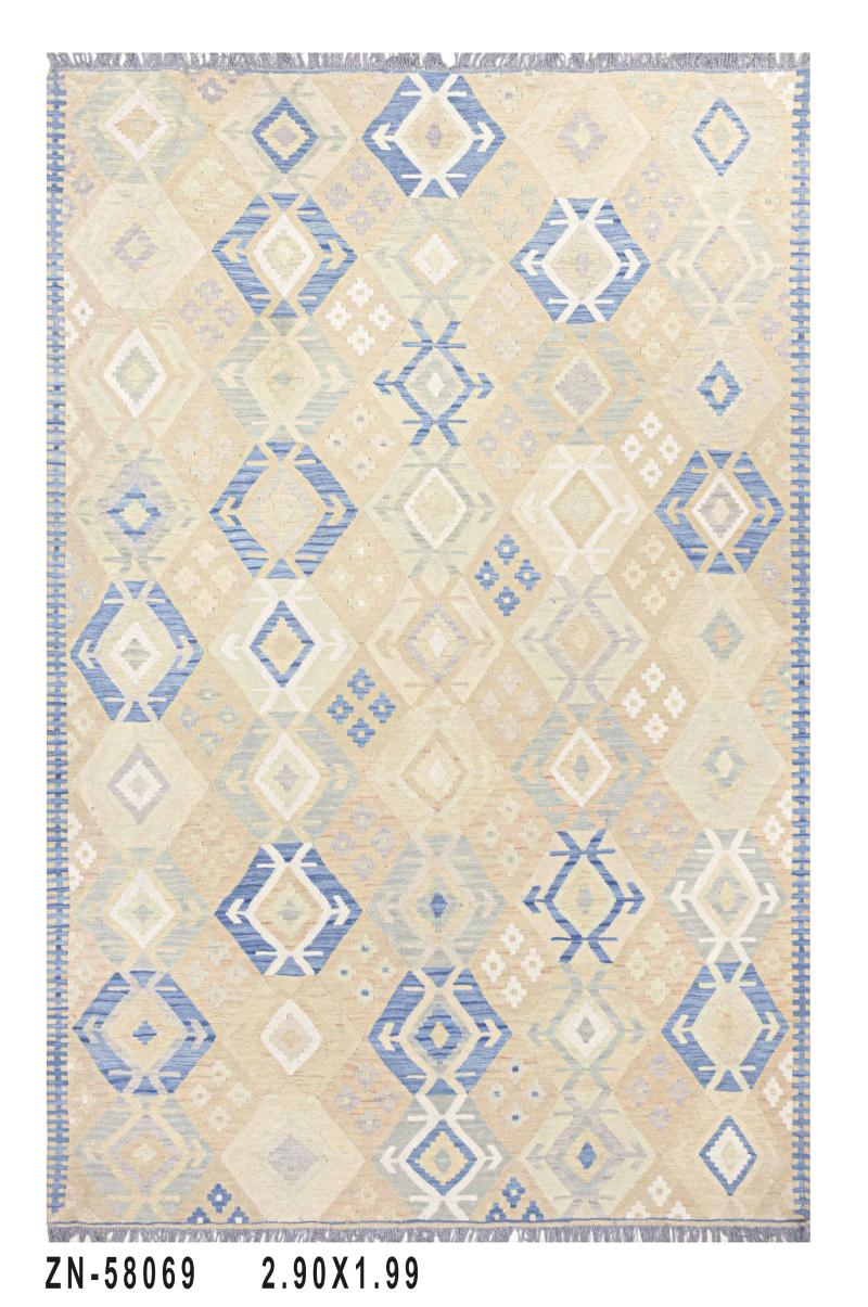 Silver Washed El Dokuması Kilim