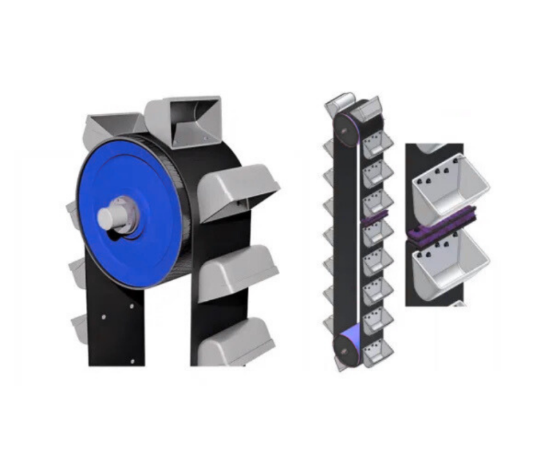 Elevator Conveyor Belts, Buckets, and Fasteners