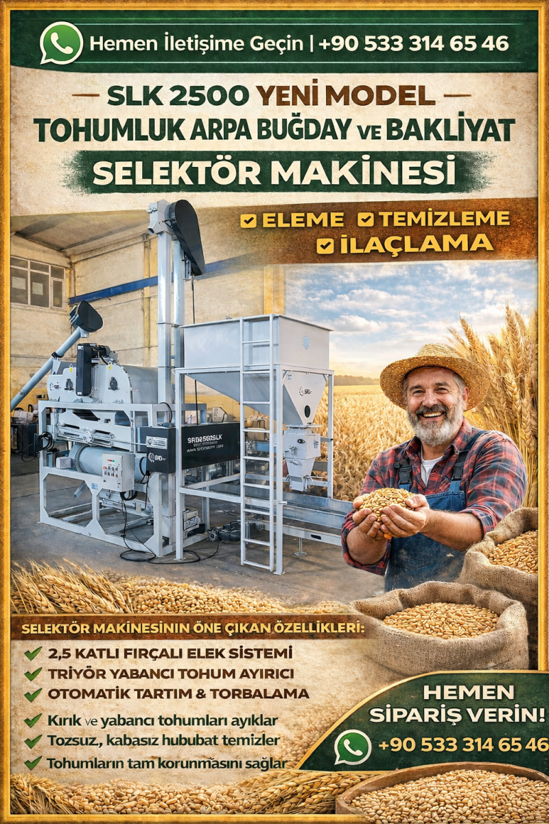 Tohum Bakliyat Eleme Temizleme Makineleri