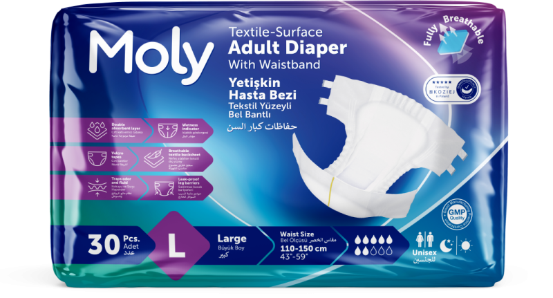 Moly Bel Bantlı Yetişkin Hasta Bezi