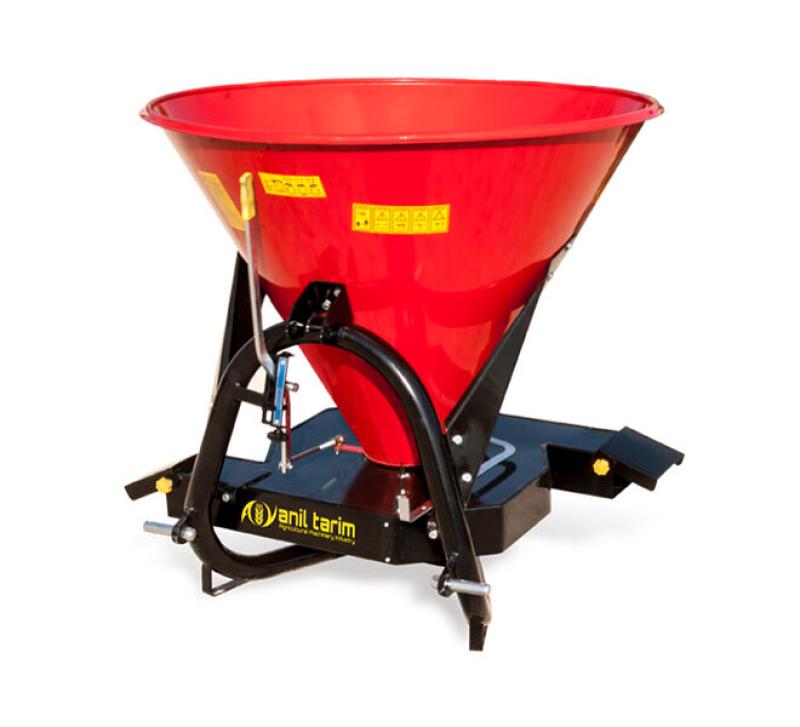 Fertilizer Spreader Between Trees