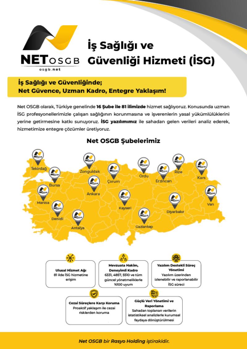 NET OSGB İŞ SAĞLIĞI VE GÜVENLİĞİ HİZMETİ