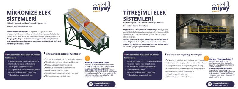 MİKRONİZE ELEK SİSTEMLERİ/TİTREŞİMLİ ELEK SİSTEMLERİ