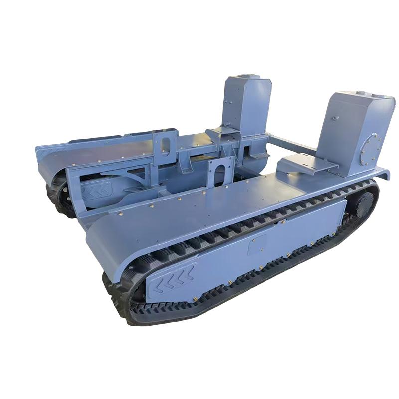 Devrilme arabasının paletli şasi sistemi