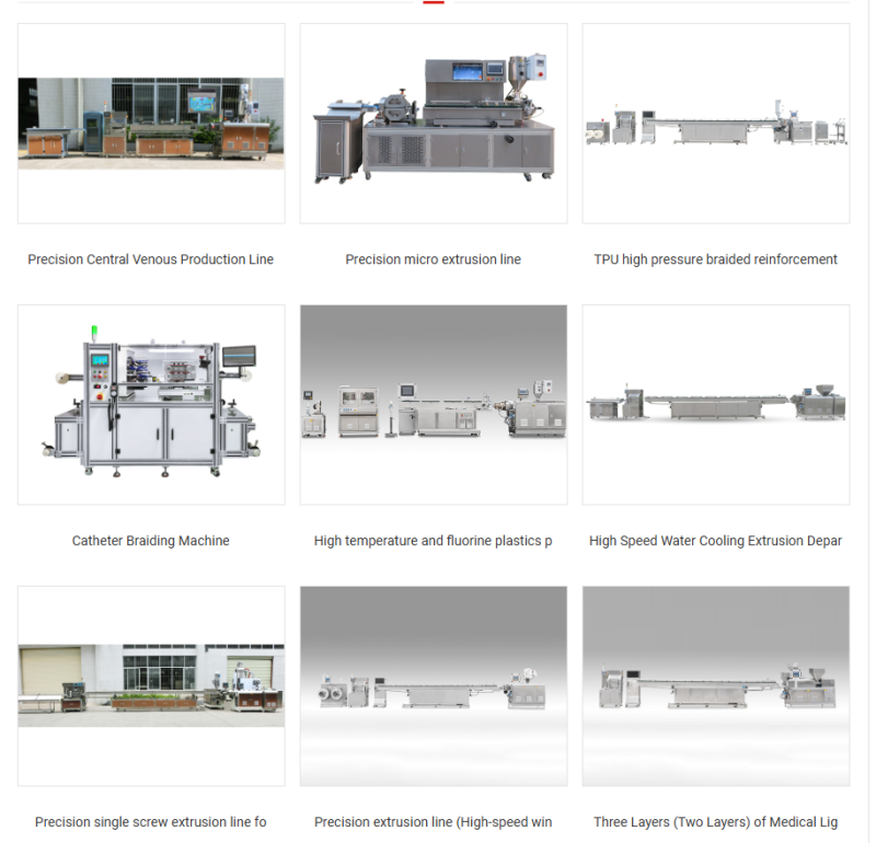 Precision medical catheter extrusion equipment