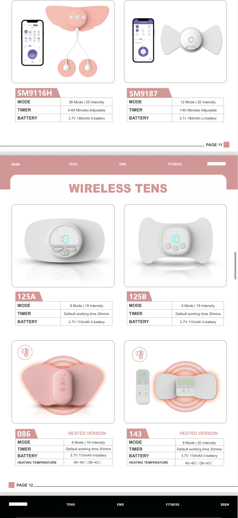 TENS EMS puls masajörü