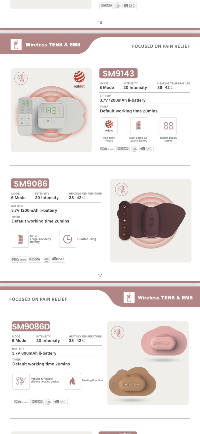 TENS EMS puls masajörü