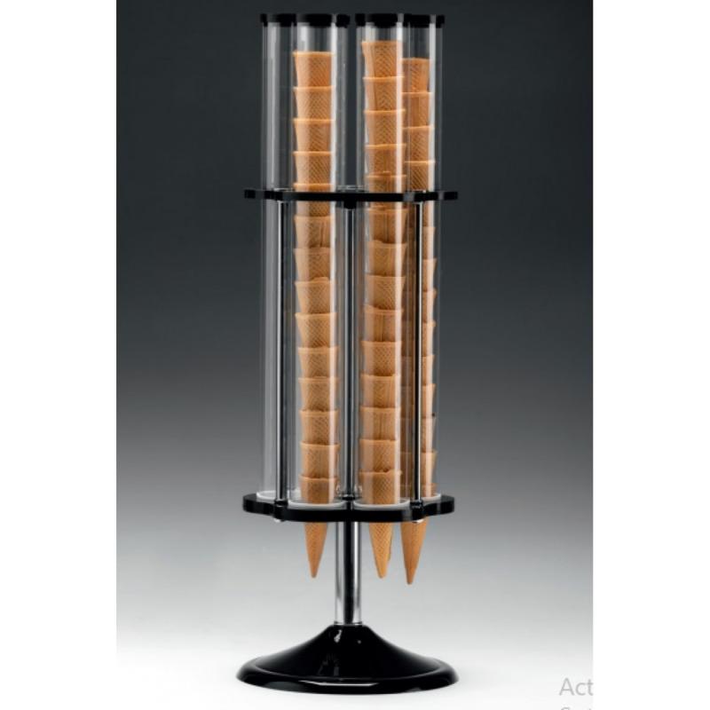 ZCP 802 6\’LI AKRİLİK STANDLI POLYCARBONAT DÖNER külah STANDI Ø24 X H: 78 cm
