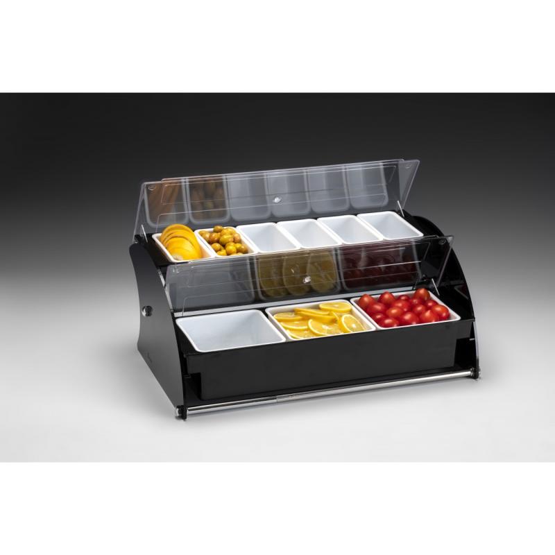 ZCP 867 ZCP 867 PC BAR CONTAINER STAND WITH ACRYLIC STAND 33*51*H 21 CM33*51*H 21 CM