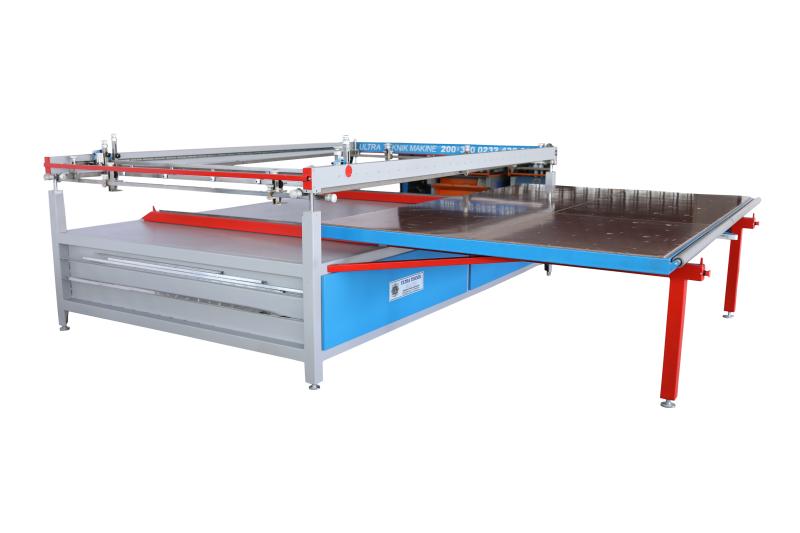 TABLASI HAREKETLİ SERİGRAFİ CAM BASKI MAKİNESİ