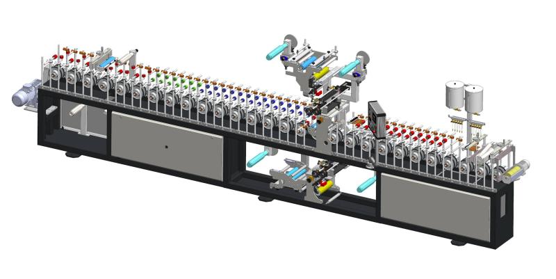 PUR TUTKALLI ÇİFT YÜZEY PVC KAPLAMA MAKİNESİ MONOBLOK 7M