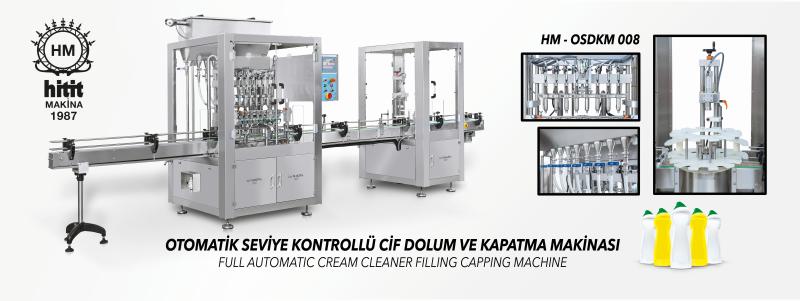 FULL AUTOMATIC CREAM CLEANER FILLING CAPPING MACHINE