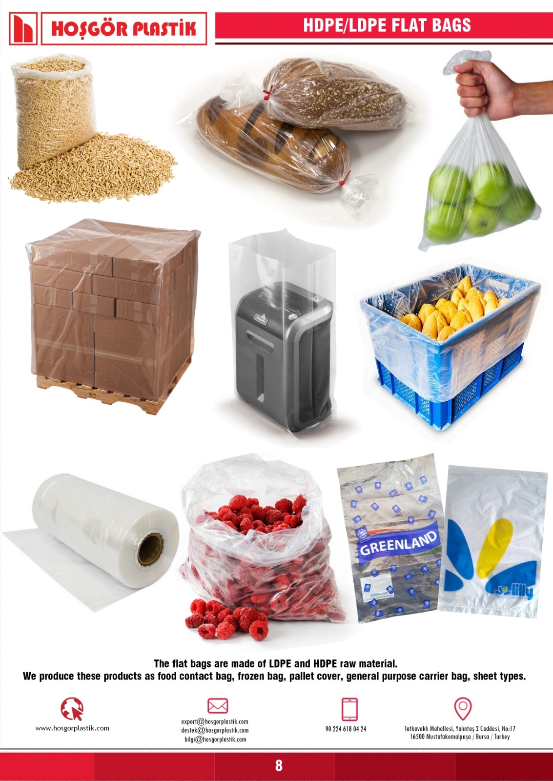 Polyethylene Flat bags