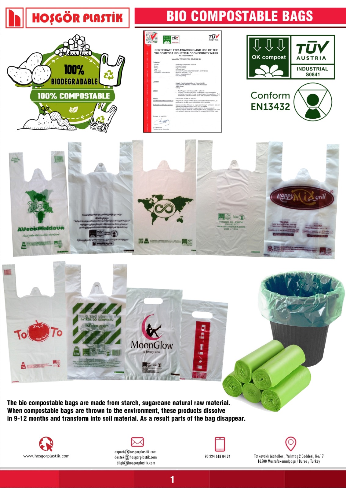 Bio Compostable ürünler