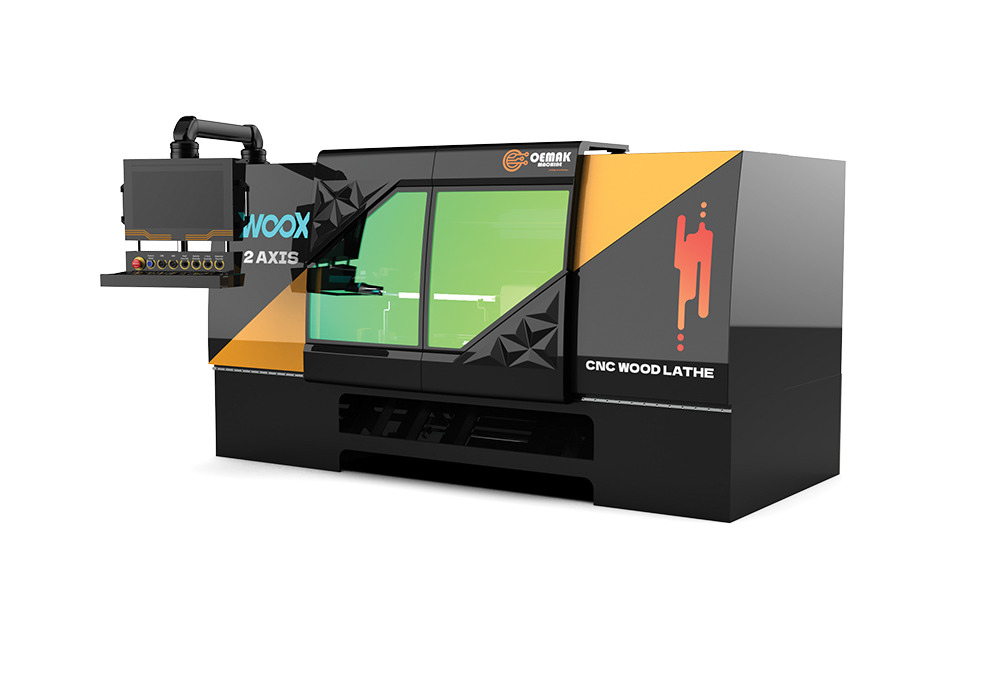 WOOX 2x2 2 EKSEN CNC AHŞAP TORNA MAKİNESİ