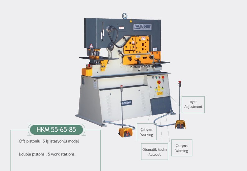 Hidrolik Kombine Makas Makinaları - Çift Piston