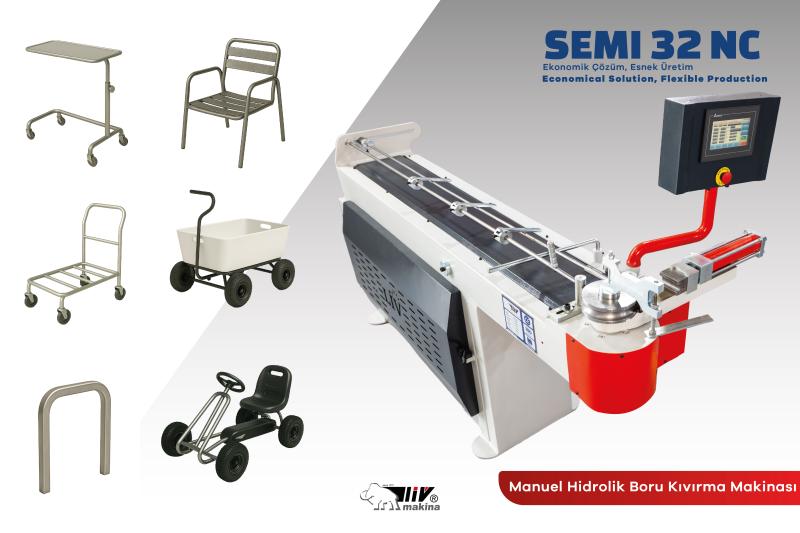32 NC HİDROLİK BORU BÜKME MAKİNASI