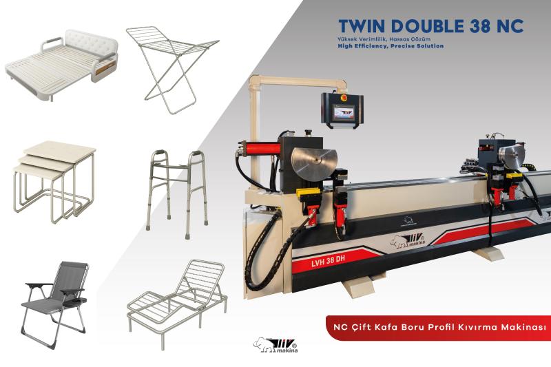 TWIN NC ÇİFT KAFA BORU BÜKME MAKİNASI