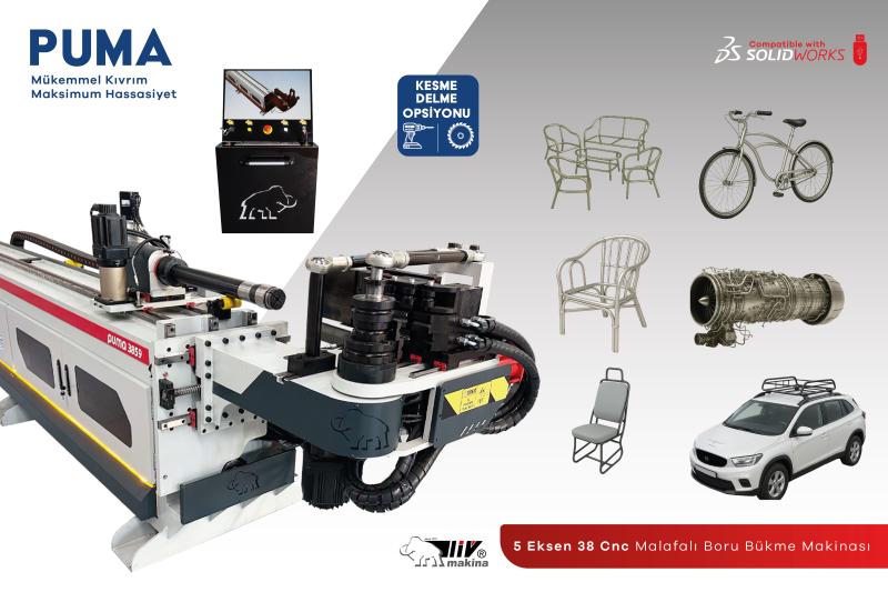 PUMA 38 CNC 5 EKSEN BORU BÜKME MAKİNASI