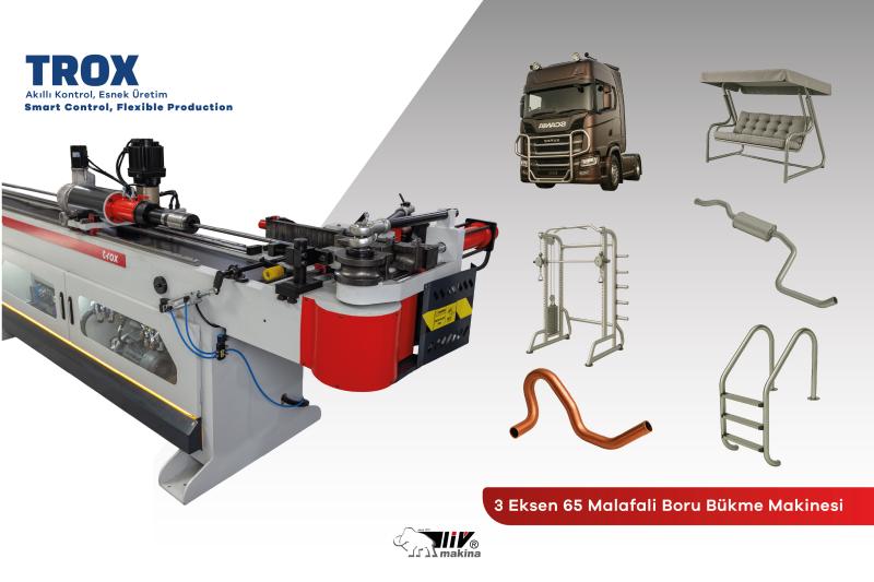 TROX 65 CNC 3 EKSEN BORU BÜKME MAKİNASI