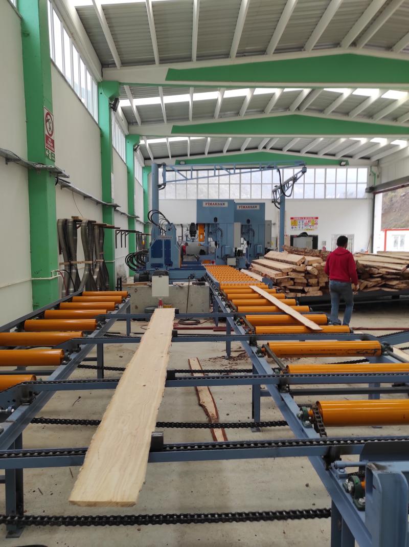 Longitidunal Conveyor for timber