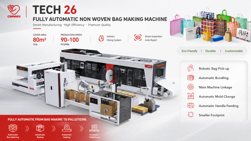 TECH-26 Akıllı Dokusuz Kutu Torba Üretim Hattı